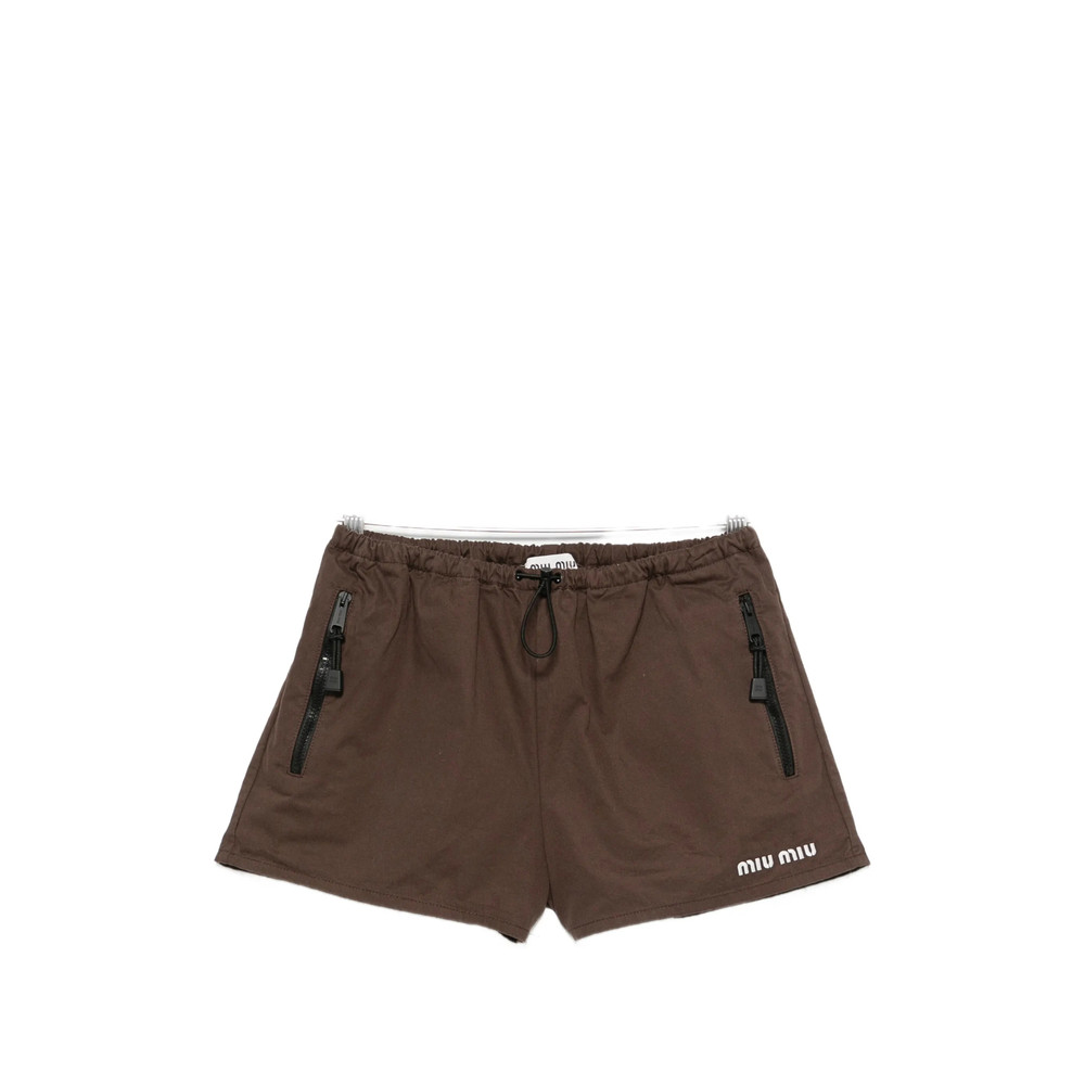Miu Miu Logo-print Shorts