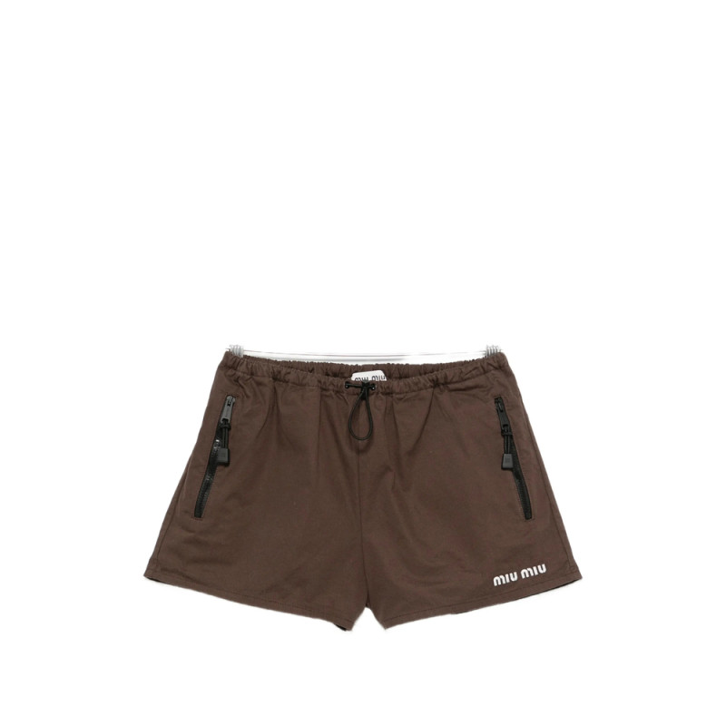 Miu Miu Logo-print Shorts