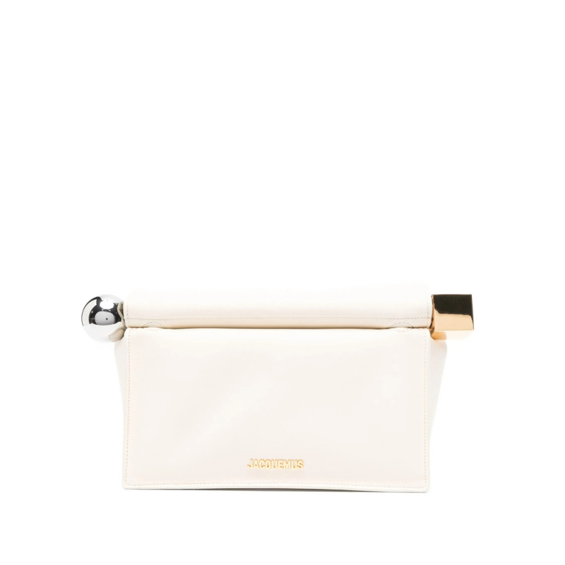 Jacquemus Small Rond Carré Metallic-sphere Clutch