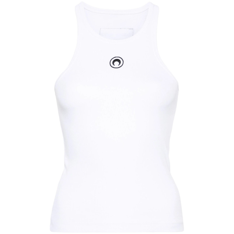 Marine Serre Crescent Moon-embroidered Tank Top