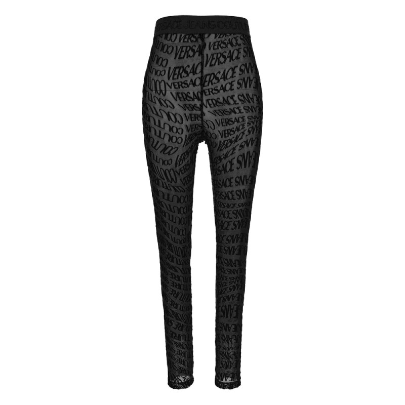 Versace Jeans Couture Logo-print Sheer Leggings