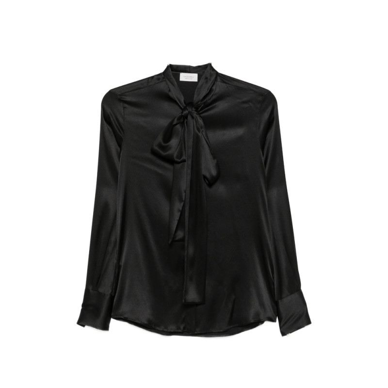 Mazzarelli Pussy-bow Silk-satin Blouse