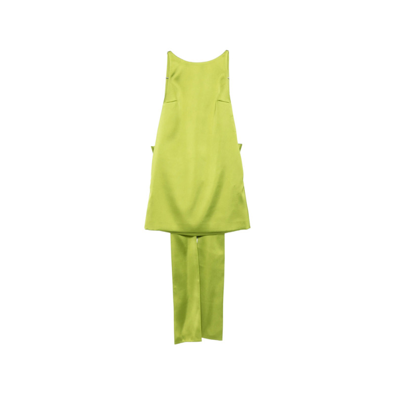 Self-portrait Oversized-bow Mini Dress