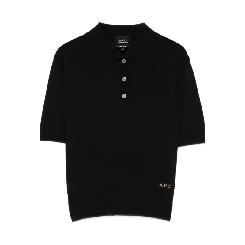 A. p.c. Logo-detail Polo Top