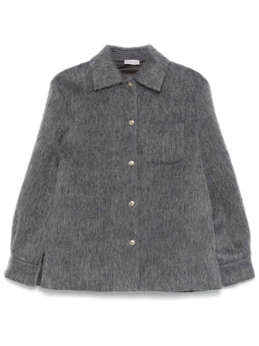 brushed-effect shirt