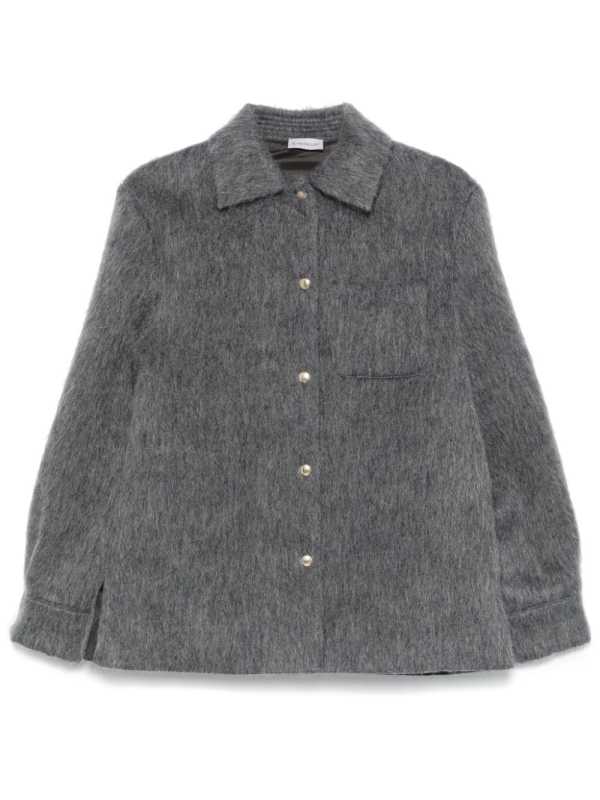brushed-effect shirt