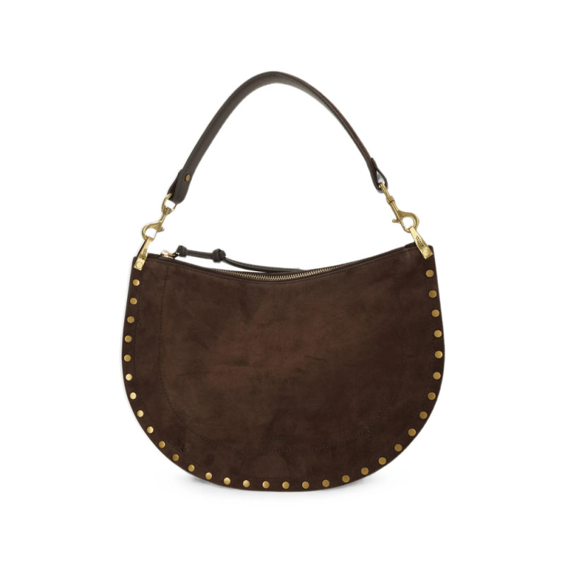 Isabel Marant Oskan Stud-embellished Suede Shoulder Bag