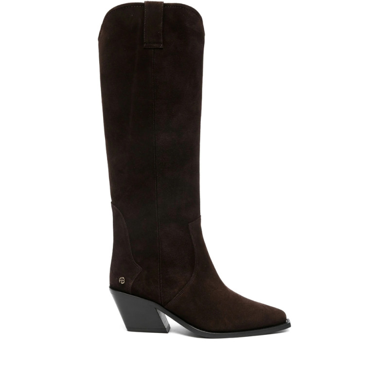 Anine Bing 70mm Tania Suede Knee-high Boots