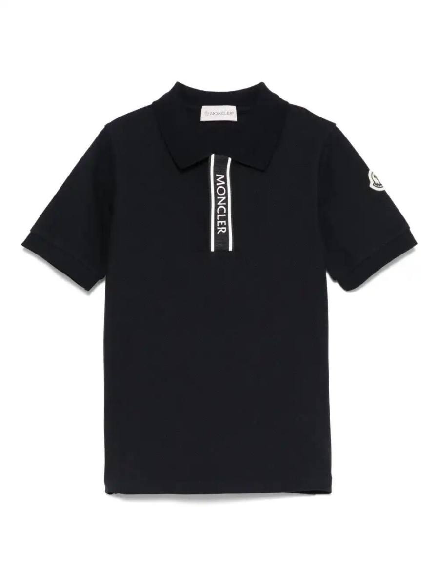 logo-trimmed cotton polo shirt