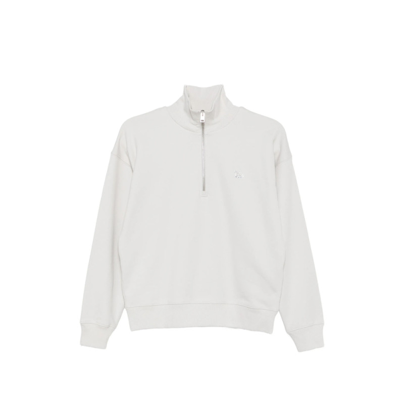 Maison Kitsuné Quarter-zip Fox-patch Sweatshirt