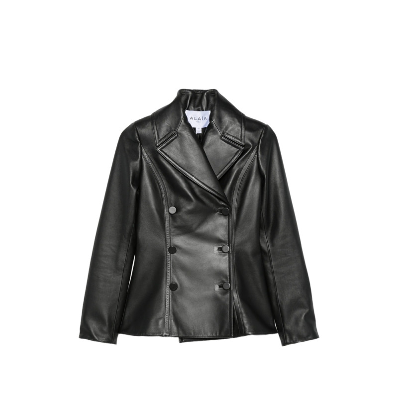 Alaïa Double-breasted Leather Jacket