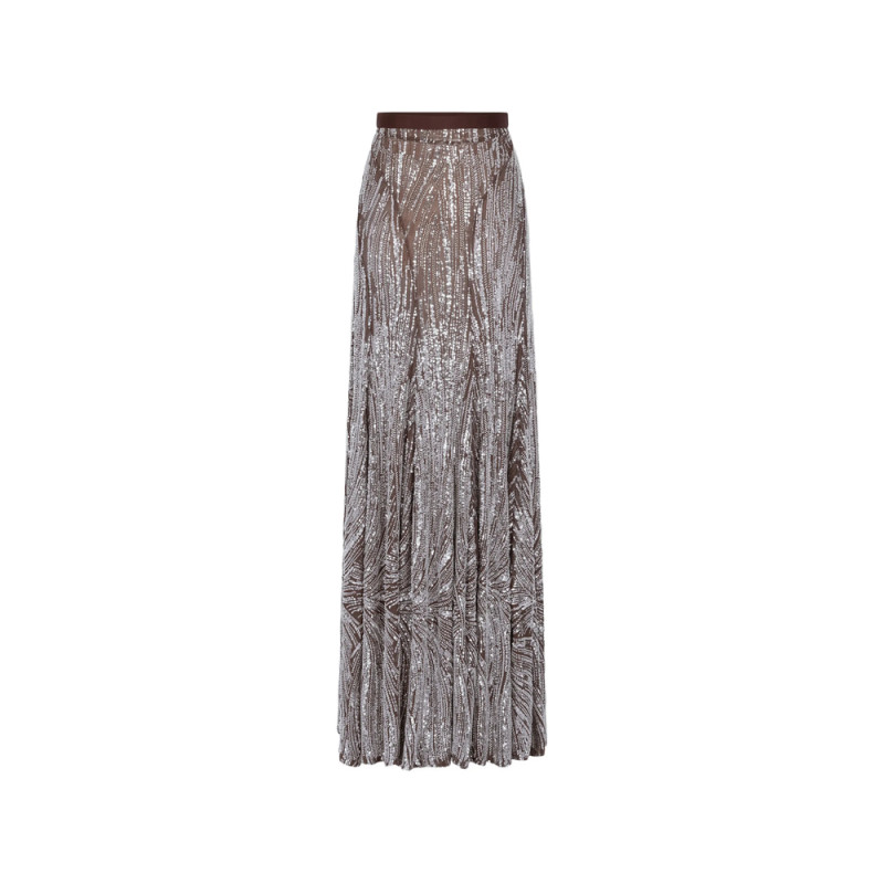 Rabanne Sequin-embellished Embroidered Maxi Skirt