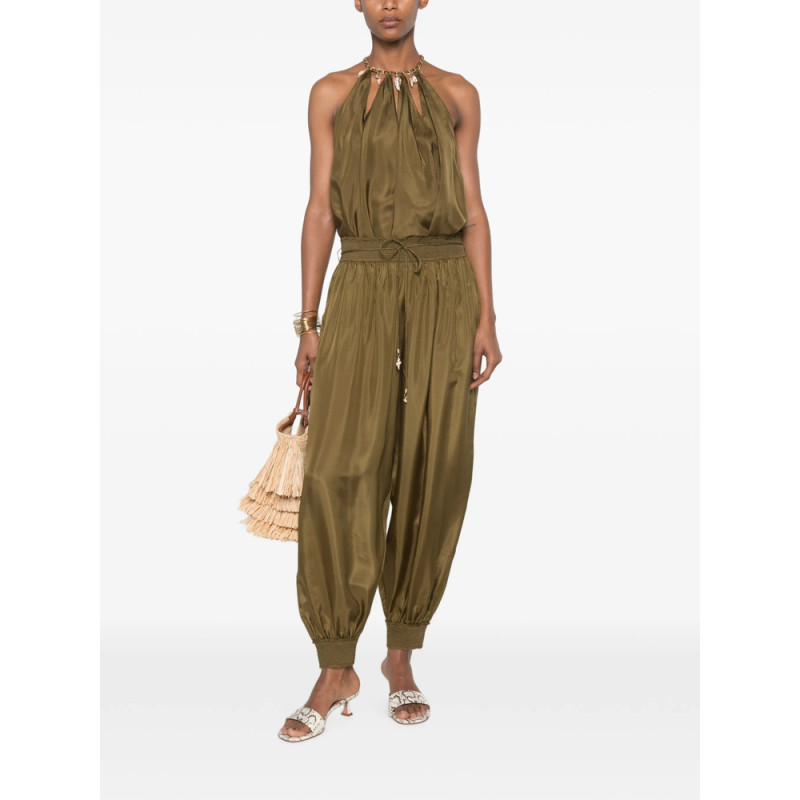 Zimmermann Shell-embellished Chain-link Blouse