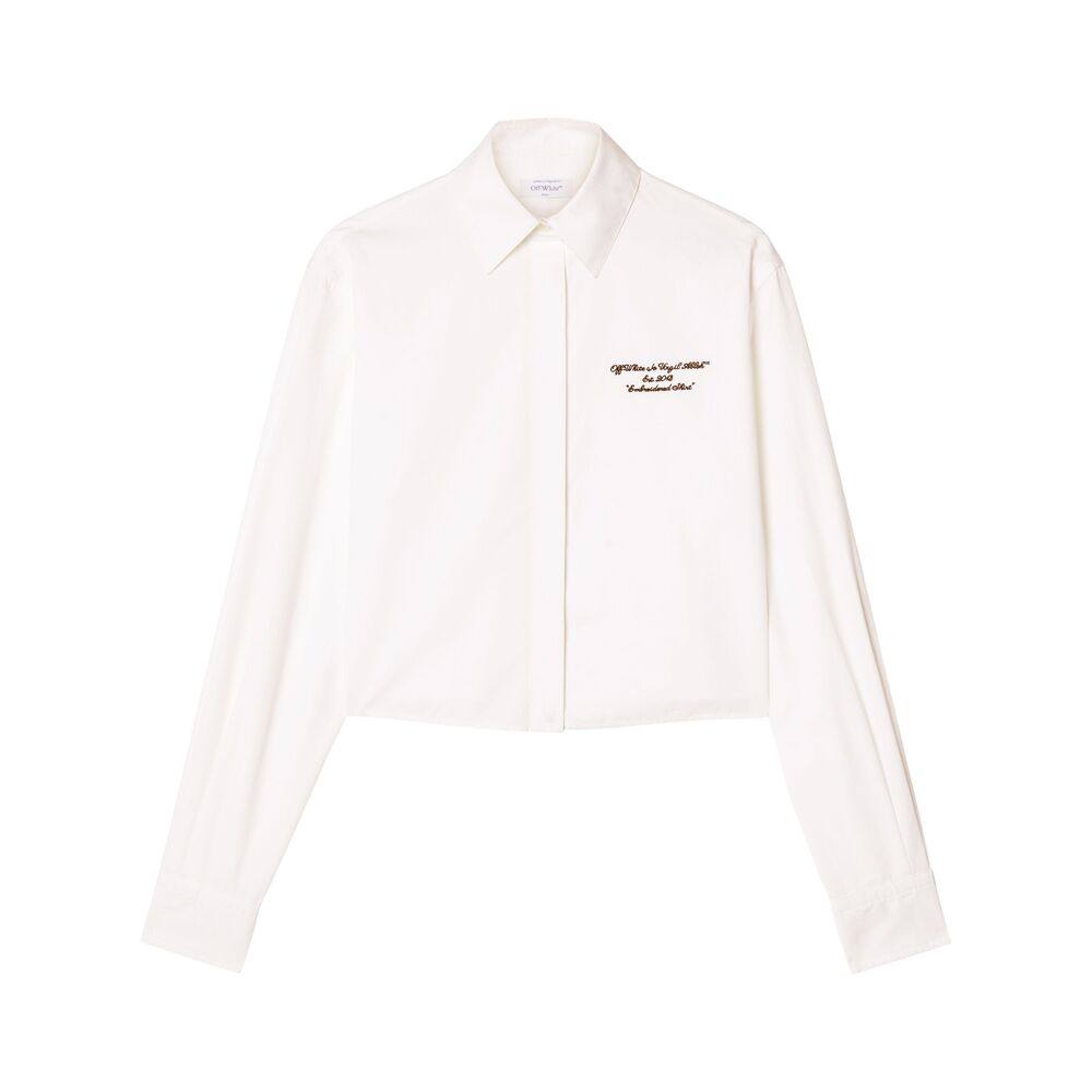 Off-white Embroidered Poplin Shirt