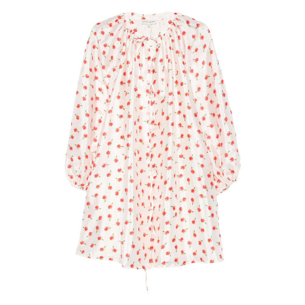 Stine Goya Tie Floral Mini Dress