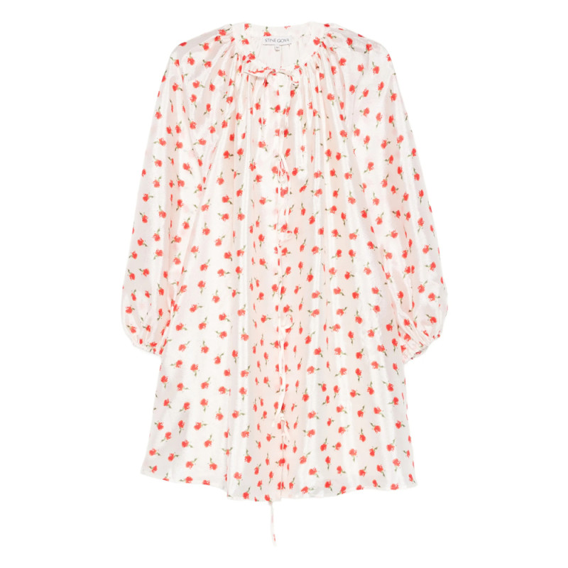 Stine Goya Tie Floral Mini Dress