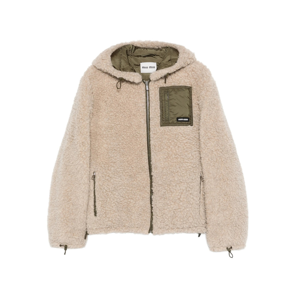 Miu Miu Hooded Teddy Blouson