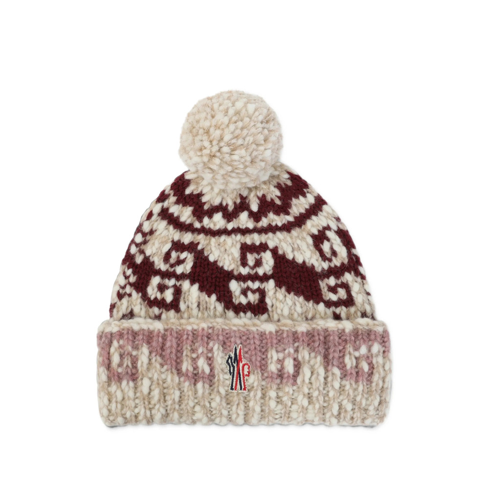Moncler Grenoble Pom-pom Intarsia-knit Beanie Hat