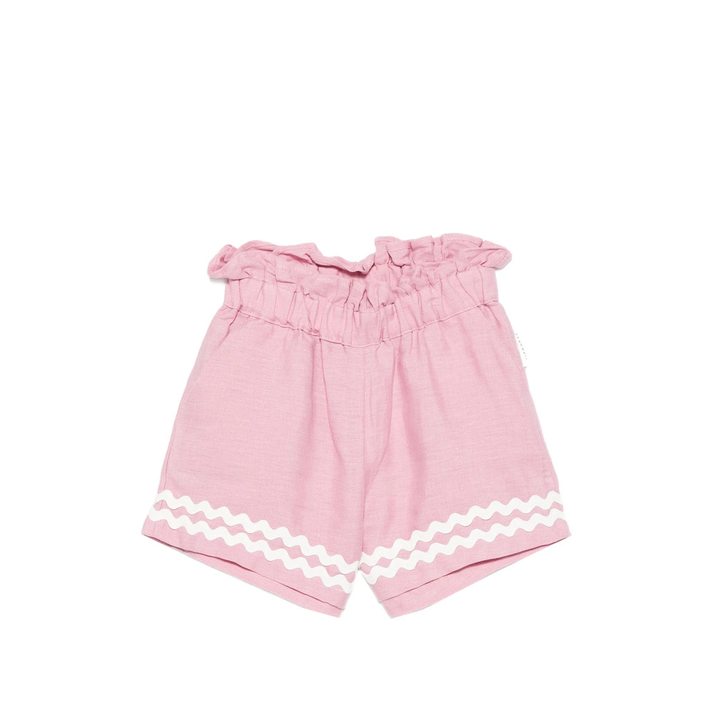 Mipounet Isaline Ruffled Zig-zag Shorts