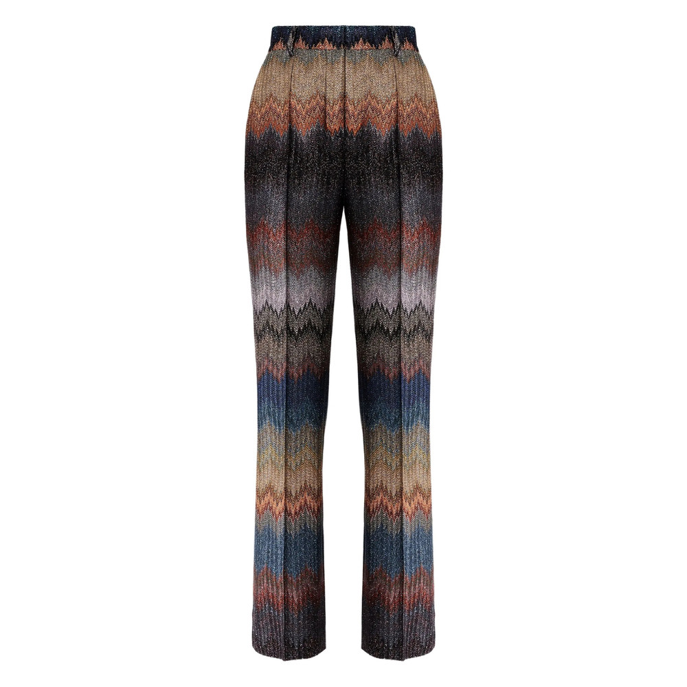 Missoni Zigzag-pattern Glitter-effect Trousers