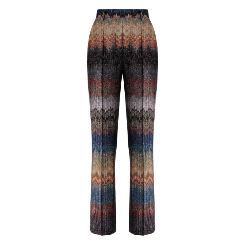 Missoni Zigzag-pattern Glitter-effect Trousers