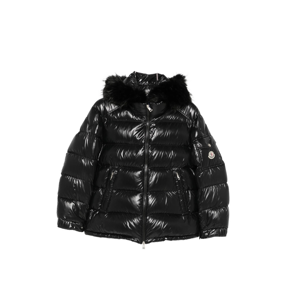 Moncler Fur-trim Quilted Jacket