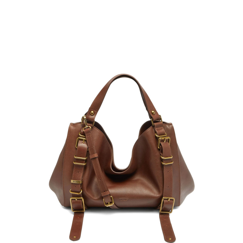 Diesel D-One-Medium Top-handle Bag In Treated-leather