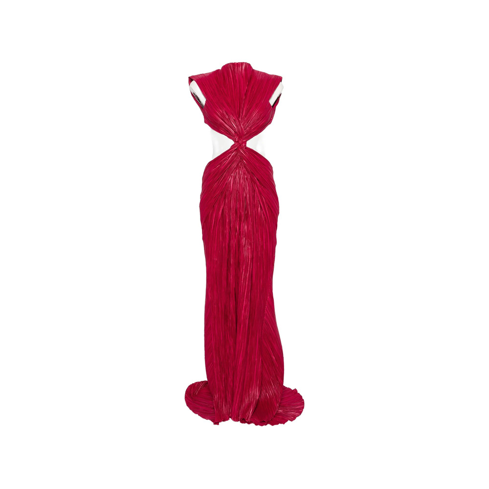 Cult Gaia Pleated Cut-out Maxi Dress