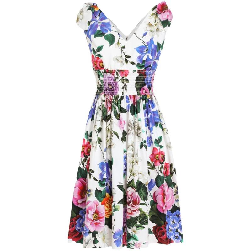 Dolce & Gabbana Floral-print Mini Dress