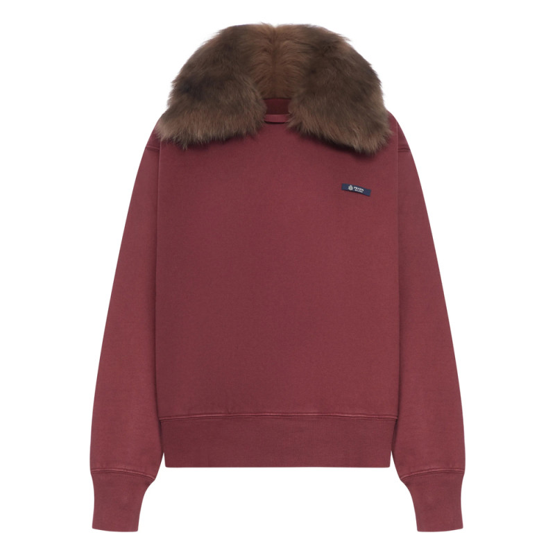 Prada Fur-collar Sweatshirt
