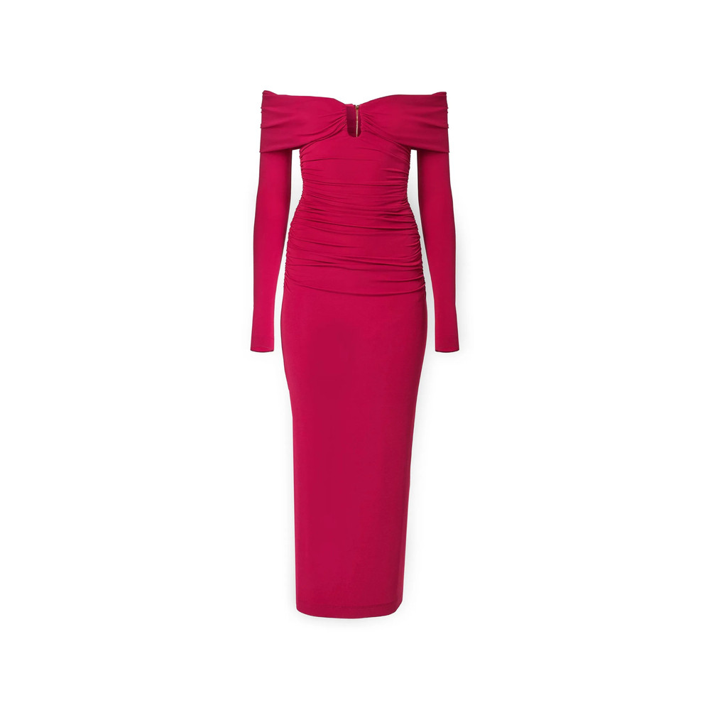 Carolina Herrera Off-shoulder Midi Dress