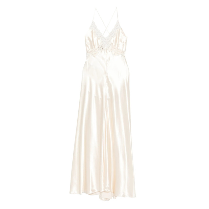 Alberta Ferretti Lace Straps Dress
