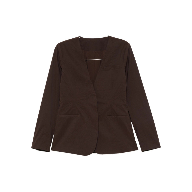 Mark Kenly Domino Tan Textured Single-breasted Jacket