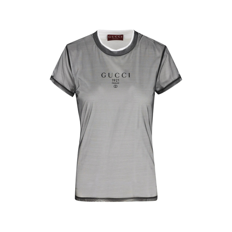Gucci Double-layered Printed T-shirt