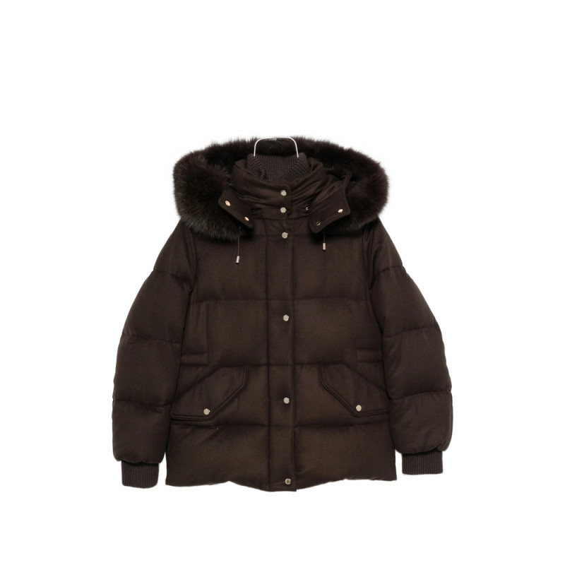 Moorer Attica Fur-trim Hooded Jacket