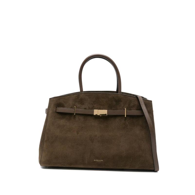 Demellier Midi Hudson Suede Tote Bag