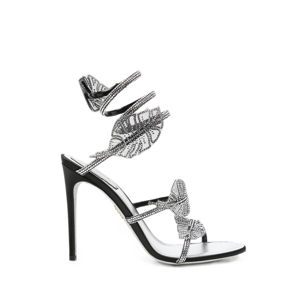 Caovilla Leaf Crystal-embellished Heeled Sandals
