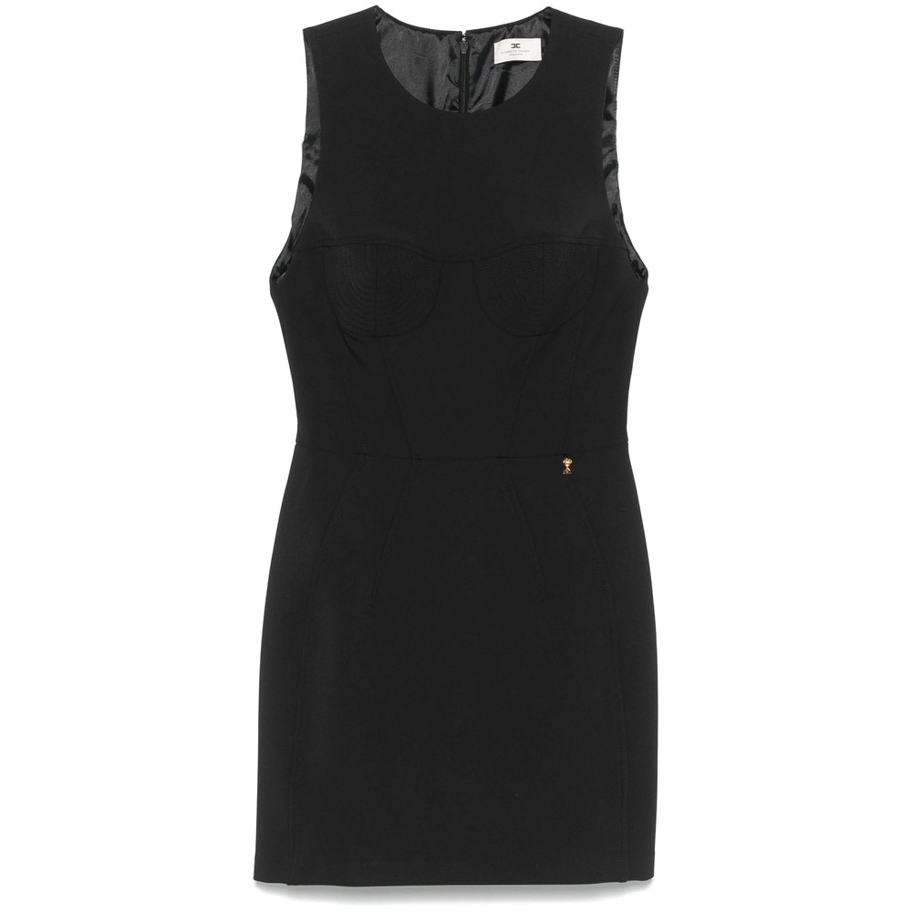 Elisabetta Franchi Floral-charm Crepe Mini Dress