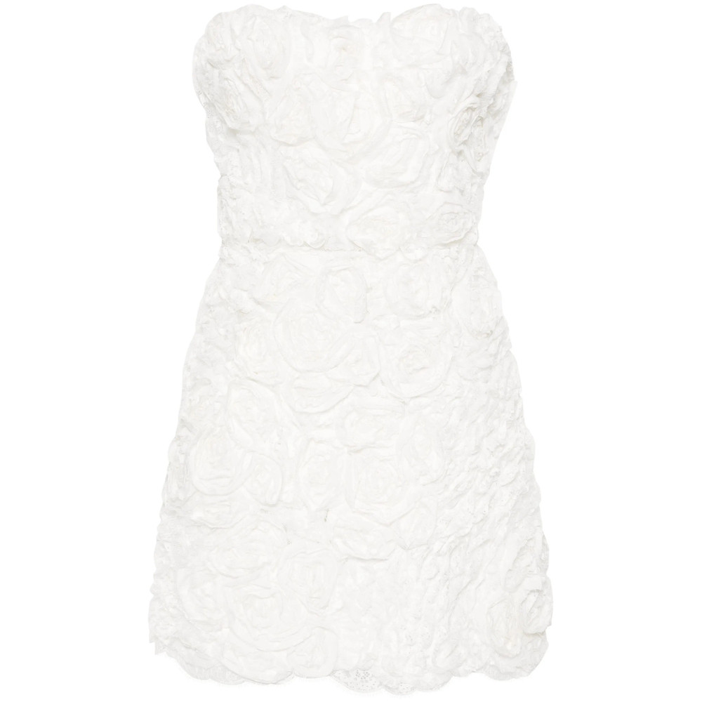 Ermanno Scervino Floral-appliqué Lace Mini Dress