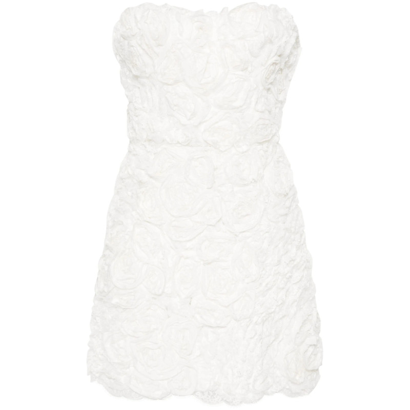Ermanno Scervino Floral-appliqué Lace Mini Dress