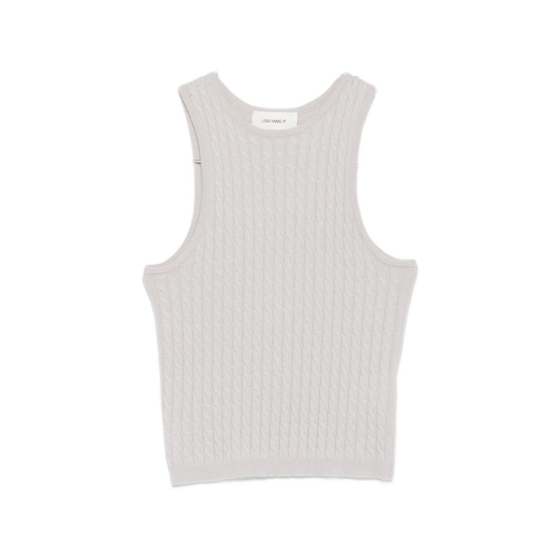 Lisa Yang Iora Cable-knit Tank Top