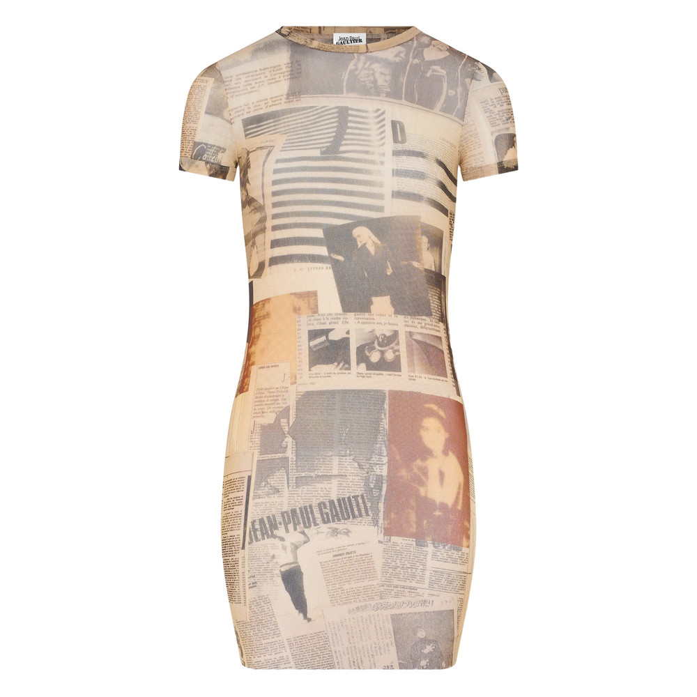 Jean Paul Gaultier Journal-print Mini Dress