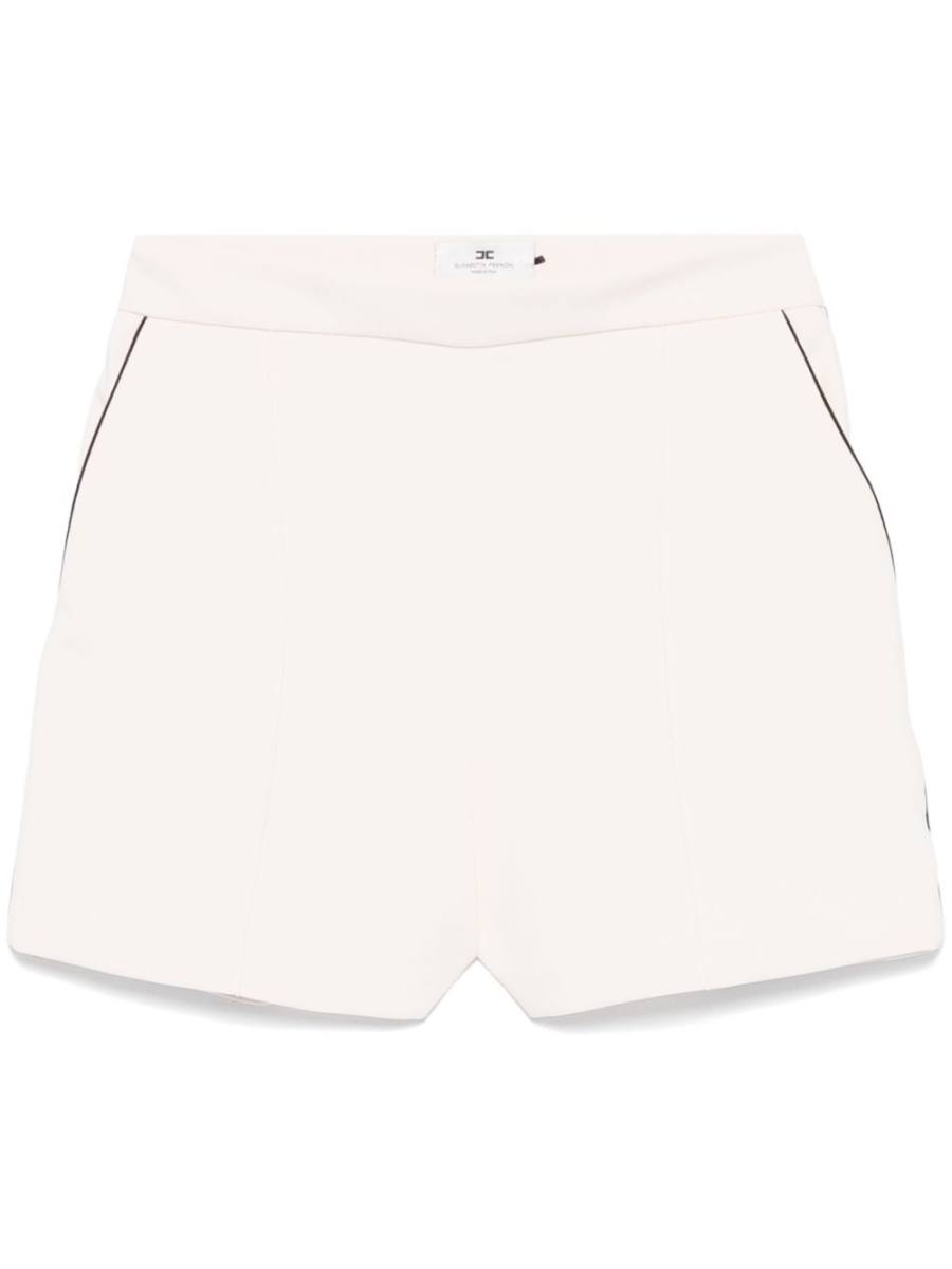 contrasting-piping shorts