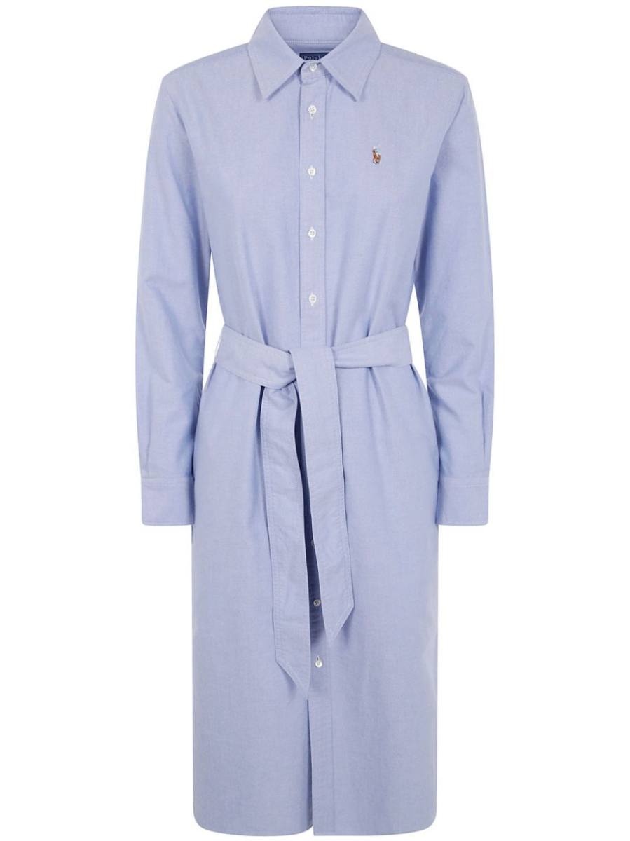Polo Pony-embroidered midi dress