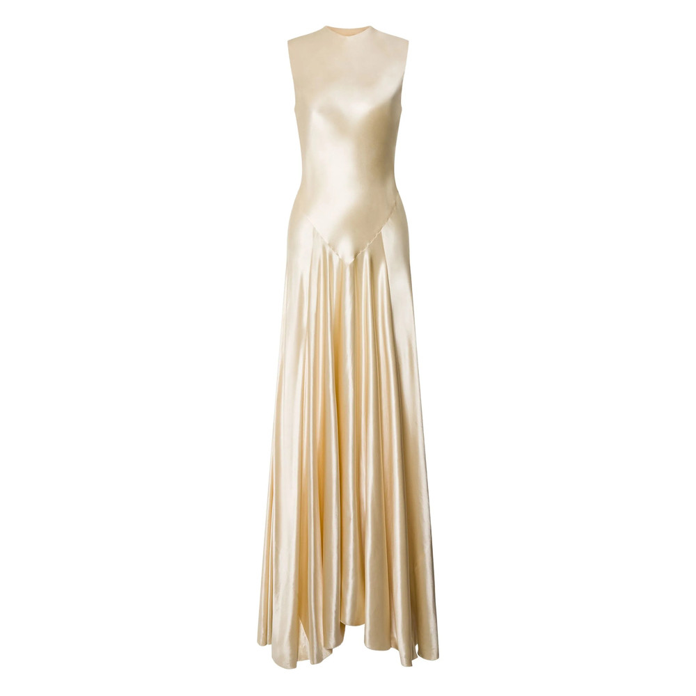 Alberta Ferretti Satin Dress