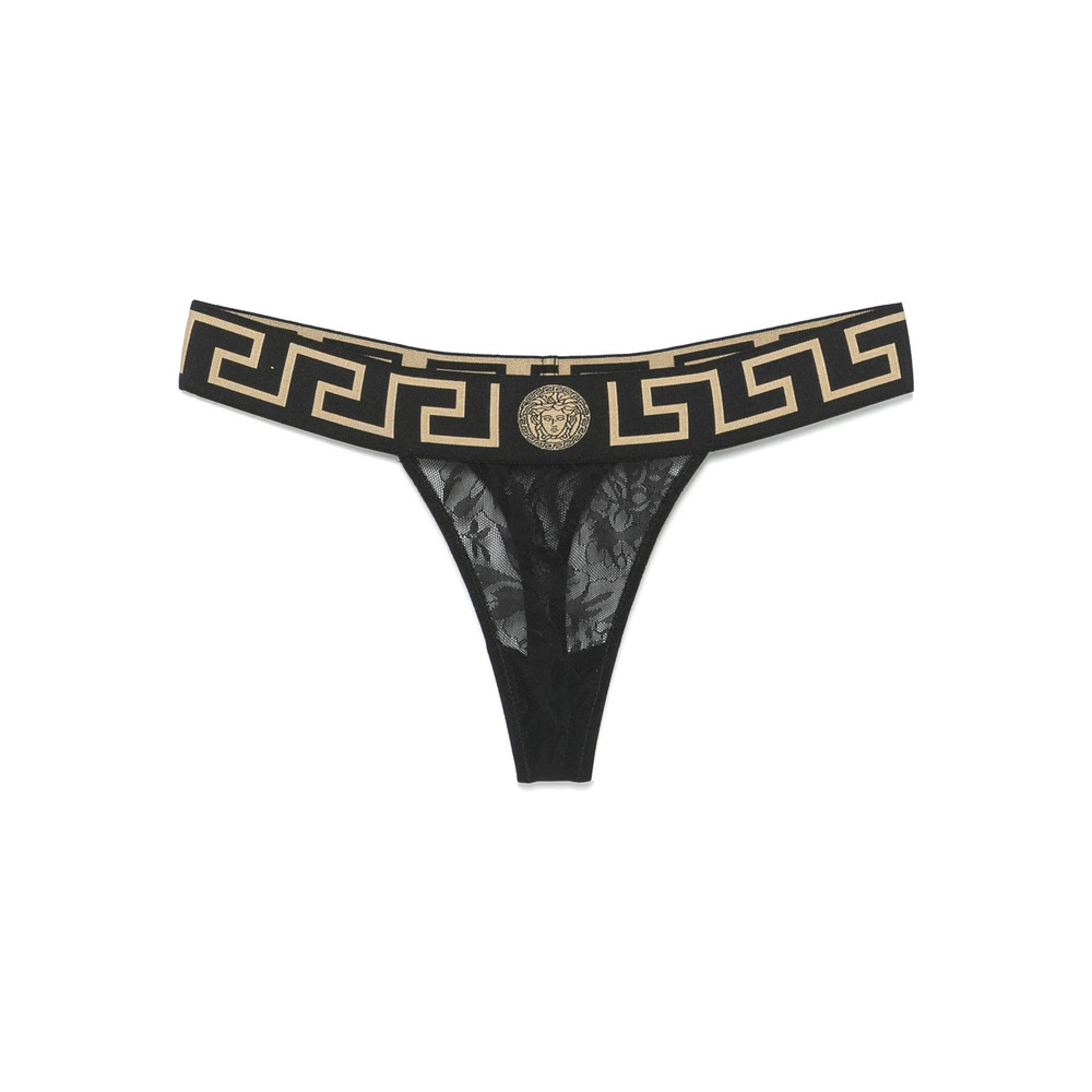 Versace Underwear Greca Laced Thong