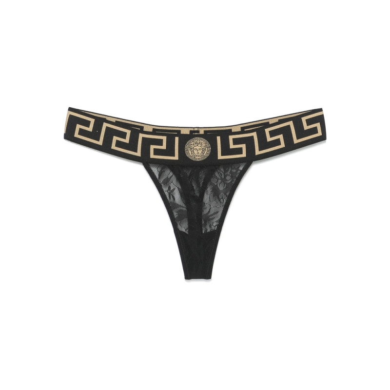 Versace Underwear Greca Laced Thong