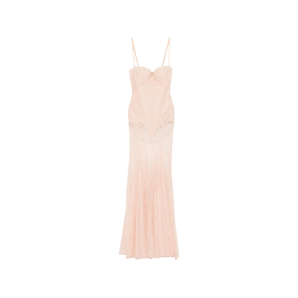 Elisabetta Franchi Lace Maxi Dress