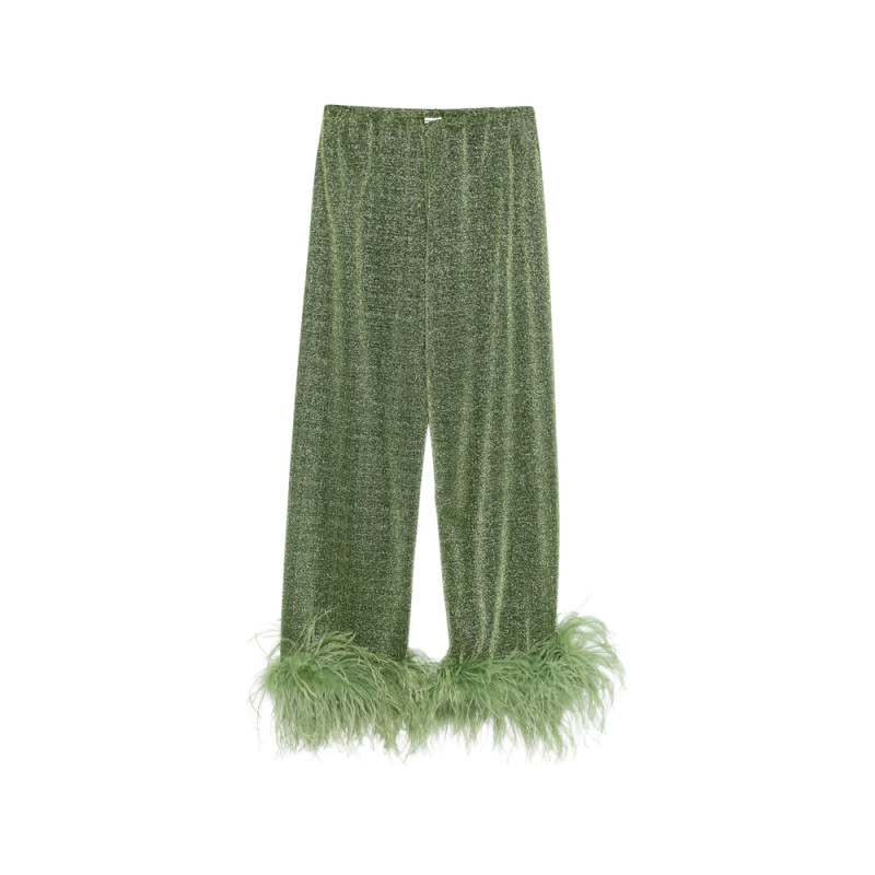 Oséree Lumiere Plumage Straight Trousers