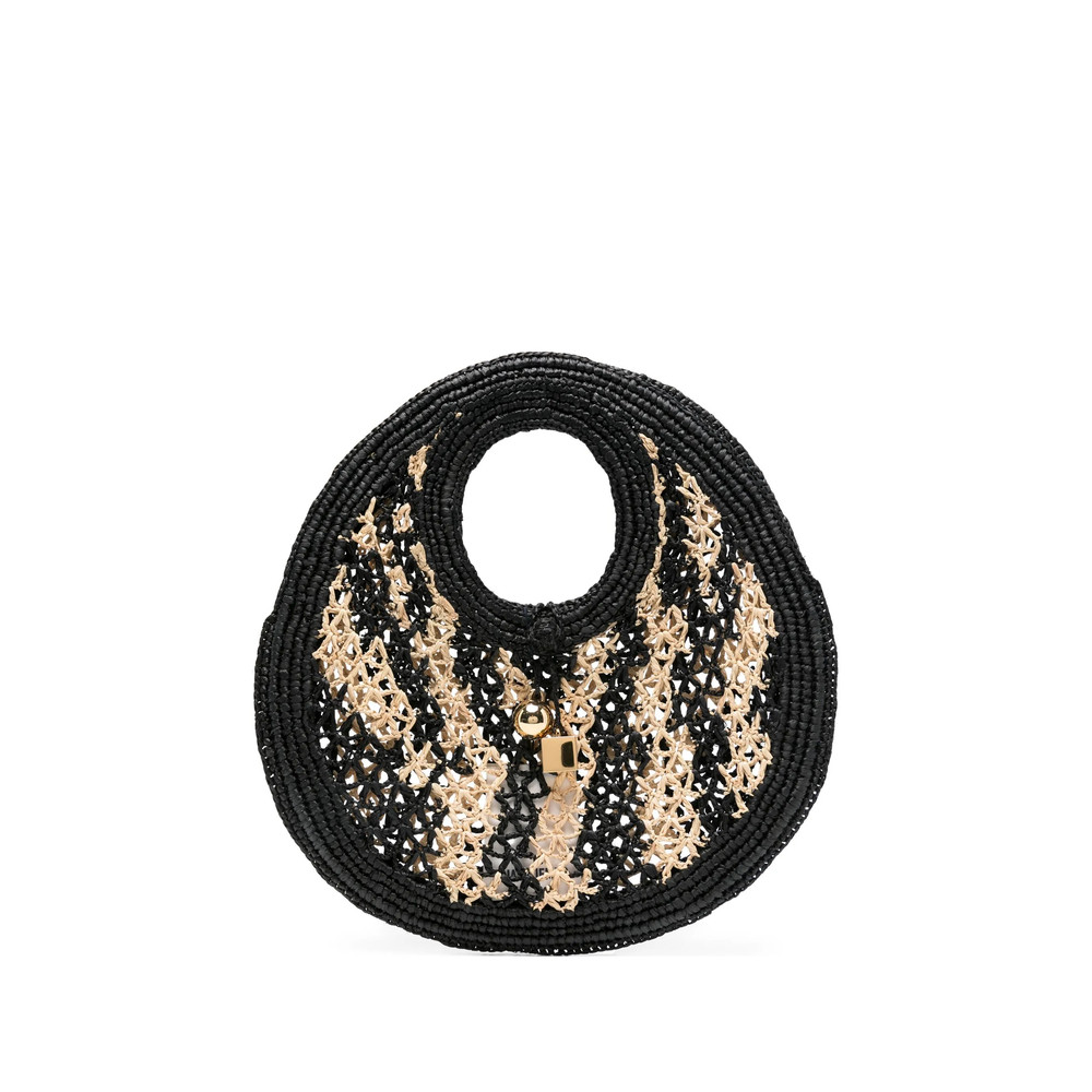 Jacquemus Raffia Circle-handle Tote Bag